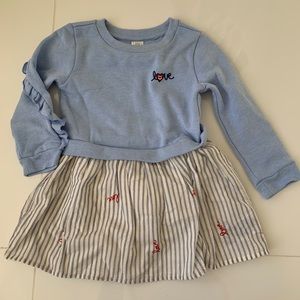 Baby Gap Mix Media Love dress Sz 2